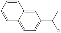 2-(1-chloroethyl)naphthalene Structure