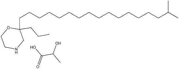 Isostearyl propyl morpholine lactate Structure