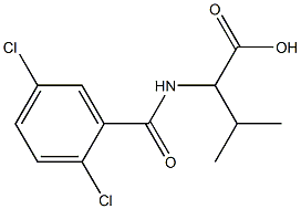2-[(2,5-dichlorophenyl)formamido]-3-methylbutanoic acid Structure