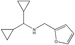N-(dicyclopropylmethyl)-N-(2-furylmethyl)amine Structure