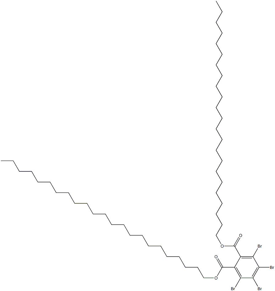 Tetrabromophthalic acid ditricosyl ester Structure