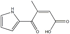 (2Z)-3-methyl-4-oxo-4-(1H-pyrrol-2-yl)but-2-enoic acid Structure