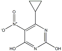 6-cyclopropyl-5-nitropyrimidine-2,4-diol Structure