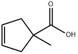 1-methylcyclopent-3-ene-1-carboxylic acid Structure