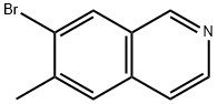 7-bromo-6-methylisoquinoline Structure