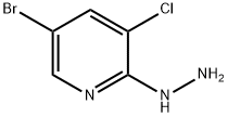 5-bromo-3-chloro-2-hydrazinylpyridine Structure