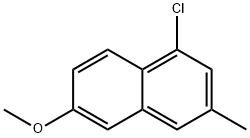 1-chloro-6-methoxy-3-methylnaphthalene Structure