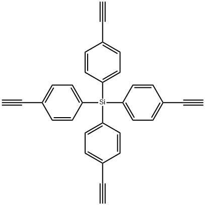 Tetrakis(4-ethynylphenyl)silane Structure
