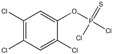 o-(2,4,5-trichlorophenyl) phosphorodichloridothioate Structure