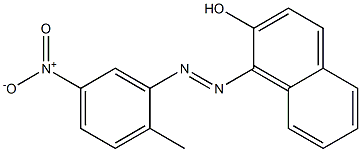 2-Naphthalenol, 1-[2-(2-methyl-5-nitrophenyl)diazenyl]- Structure