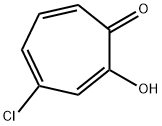 2,4,6-Cycloheptatrien-1-one, 4-chloro-2-hydroxy- Structure
