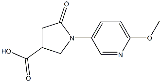 1-(6-methoxypyridin-3-yl)-5-oxopyrrolidine-3-carboxylic acid Structure