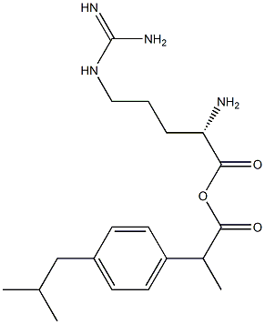 ibuprofen arginine Structure