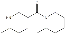 2,6-dimethyl-1-[(6-methylpiperidin-3-yl)carbonyl]piperidine Structure