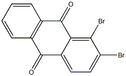 1,2-dibromoanthraquinone Structure