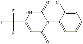 3-(2-chlorophenyl)-6-(trifluoromethyl)-2,4(1H,3H)-pyrimidinedione Structure