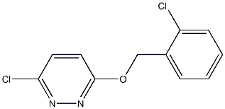 3-chloro-6-[(2-chlorobenzyl)oxy]pyridazine Structure