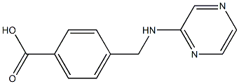 4-[(pyrazin-2-ylamino)methyl]benzoic acid Structure