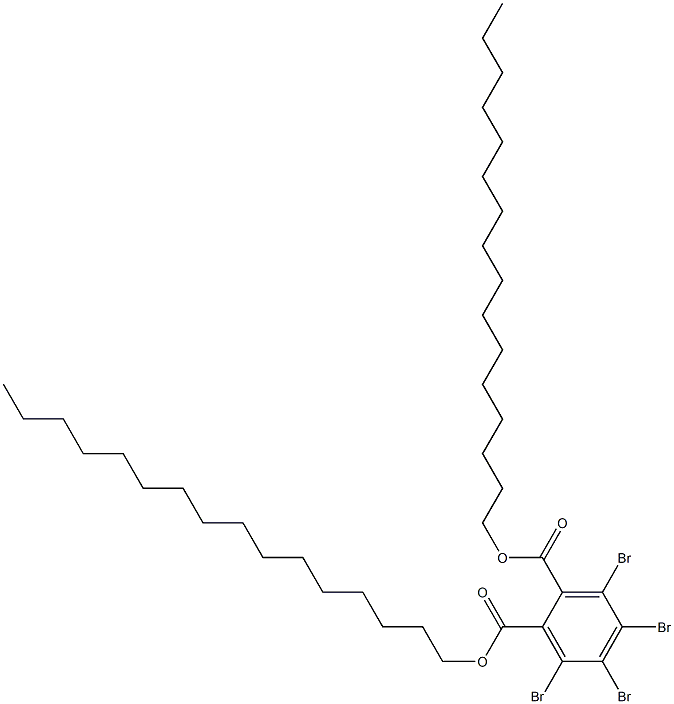 Tetrabromophthalic acid dihexadecyl ester Structure