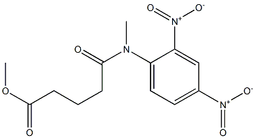 Pentanoic acid, 5-[(2,4-dinitrophenyl)methylamino]-5-oxo-, methyl ester Structure