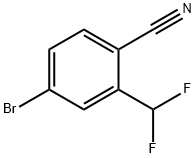 4-Bromo-2-(difluoromethyl)benzonitrile Structure
