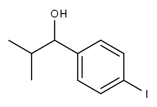 1-(4-iodophenyl)-2-methylpropan-1-ol Structure