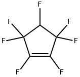 Cyclopentene, 1,2,3,3,4,5,5-heptafluoro- Structure