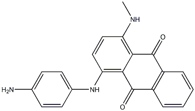 9,10-Anthracenedione, 1-[(4-aminophenyl)amino]-4-(methylamino)- Structure