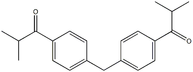 2-methyl-1-(4-{[4-(2-methylpropanoyl)phenyl]methyl}phenyl)propan-1-one Structure