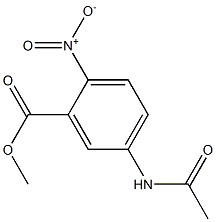 5-ACETAMIDO-2-NITROBENZOIC ACID METHYL ESTER Structure