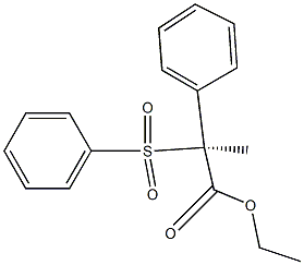 [S,(+)]-2-Phenyl-2-(phenylsulfonyl)propionic acid ethyl ester Structure