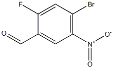 4-bromo-2-fluoro-5-nitrobenzenecarbaldehyde Structure