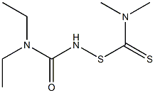 1-[(Dimethylthiocarbamoyl)thio]-3,3-diethylurea Structure