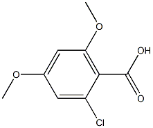 2-chloro-4,6-dimethoxybenzoic acid Structure