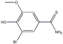 3-bromo-4-hydroxy-5-methoxybenzenecarbothioamide Structure