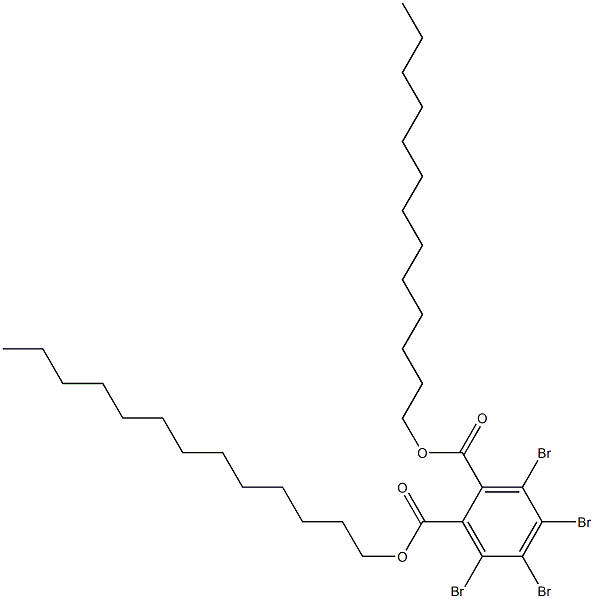 Tetrabromophthalic acid ditridecyl ester Structure