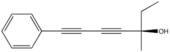 [R,(+)]-3-Methyl-7-phenyl-4,6-heptadiyne-3-ol Structure