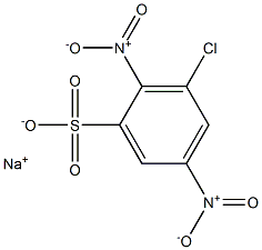 3-Chloro-2,5-dinitrobenzenesulfonic acid sodium salt Structure