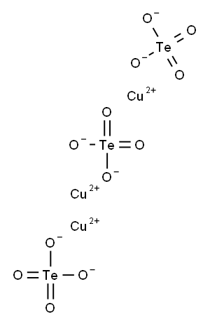 Telluric acid tricopper(II) salt Structure