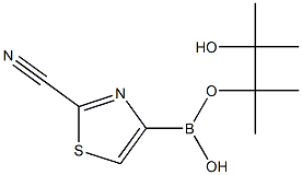 2-CYANOTHIAZOLE-4-BORONIC ACID PINACOL ESTER Structure