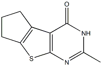 2-methyl-3,5,6,7-tetrahydro-4H-cyclopenta[4,5]thieno[2,3-d]pyrimidin-4-one Structure