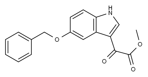 Methyl 2-[5-(benzyloxy)-1H-indol-3-yl]-2-oxoacetate ,97% Structure