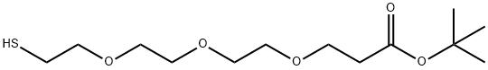 Thiol-PEG3-t-butyl ester Structure