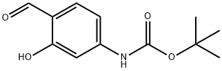 Carbamic acid, N-(4-formyl-3-hydroxyphenyl)-, 1,1-dimethylethyl ester Structure