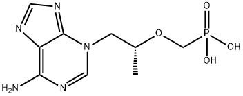 (R)-(((1-(6-amino-3H-purin-3-yl)propan-2-yl)oxy)methyl)phosphonic acid Structure