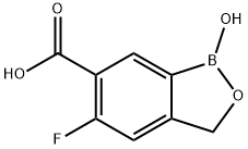 2,1-Benzoxaborole-6-carboxylic acid, 5-fluoro-1,3-dihydro-1-hydroxy- Structure