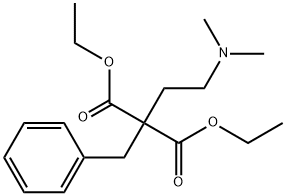 Propanedioic acid, [2-(dimethylamino)ethyl](phenylmethyl)-, diethyl ester (9CI) Structure