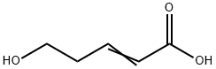 2-Pentenoic acid, 5-hydroxy- Structure