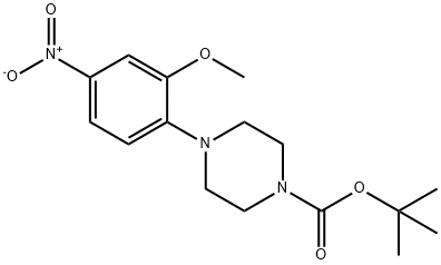 1-Piperazinecarboxylic acid, 4-(2-methoxy-4-nitroph Structure