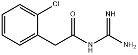 Benzeneacetamide, N-(aminoiminomethyl)-2-chloro- Structure